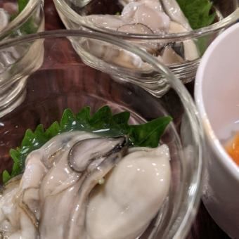 Oyster  + Yellowtail Shabu-Shabu Set (Yellowtail sashimi, Yellowtail shabu-shabu, Oyster shabu-shabu, Udon)