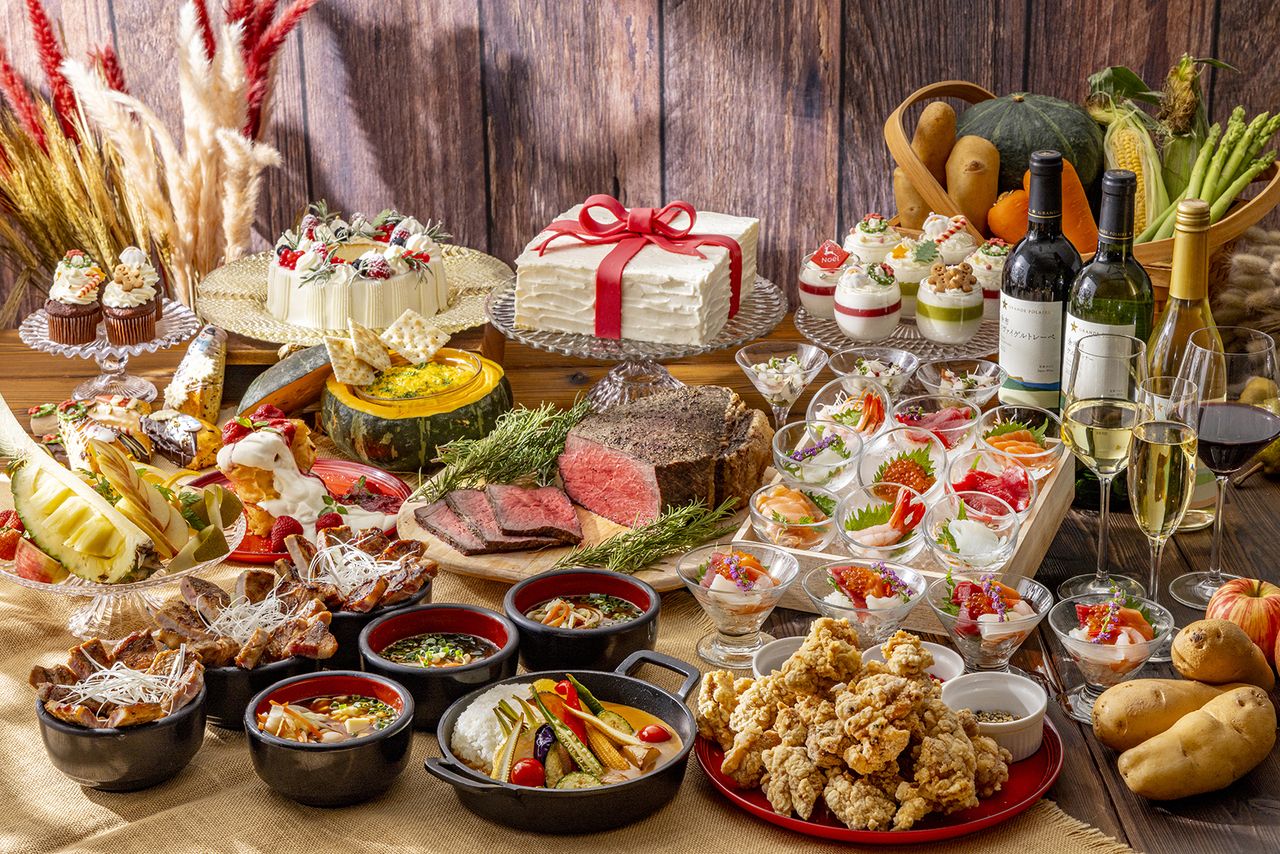 【平日ランチ】★大人20％割引★＜11月1日-12月19日＞ 北のめぐみとクリスマスデザートビュッフェ