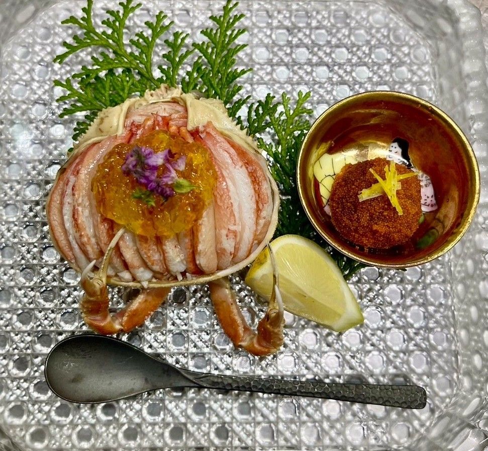 【グレードアップ／セコ蟹甲羅盛り付】地魚と蟹料理のコース／竹野漁港の地魚と蟹を使用したお料理全9品