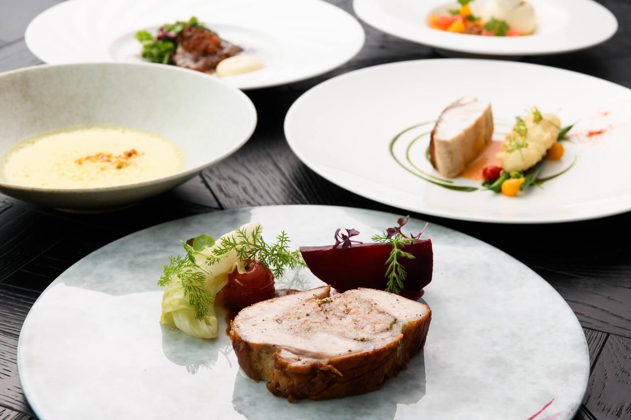 [Charcoal] Lunch Course – 6 Dishes Featuring Wood-Fired Sakurajima Bijuton Pork