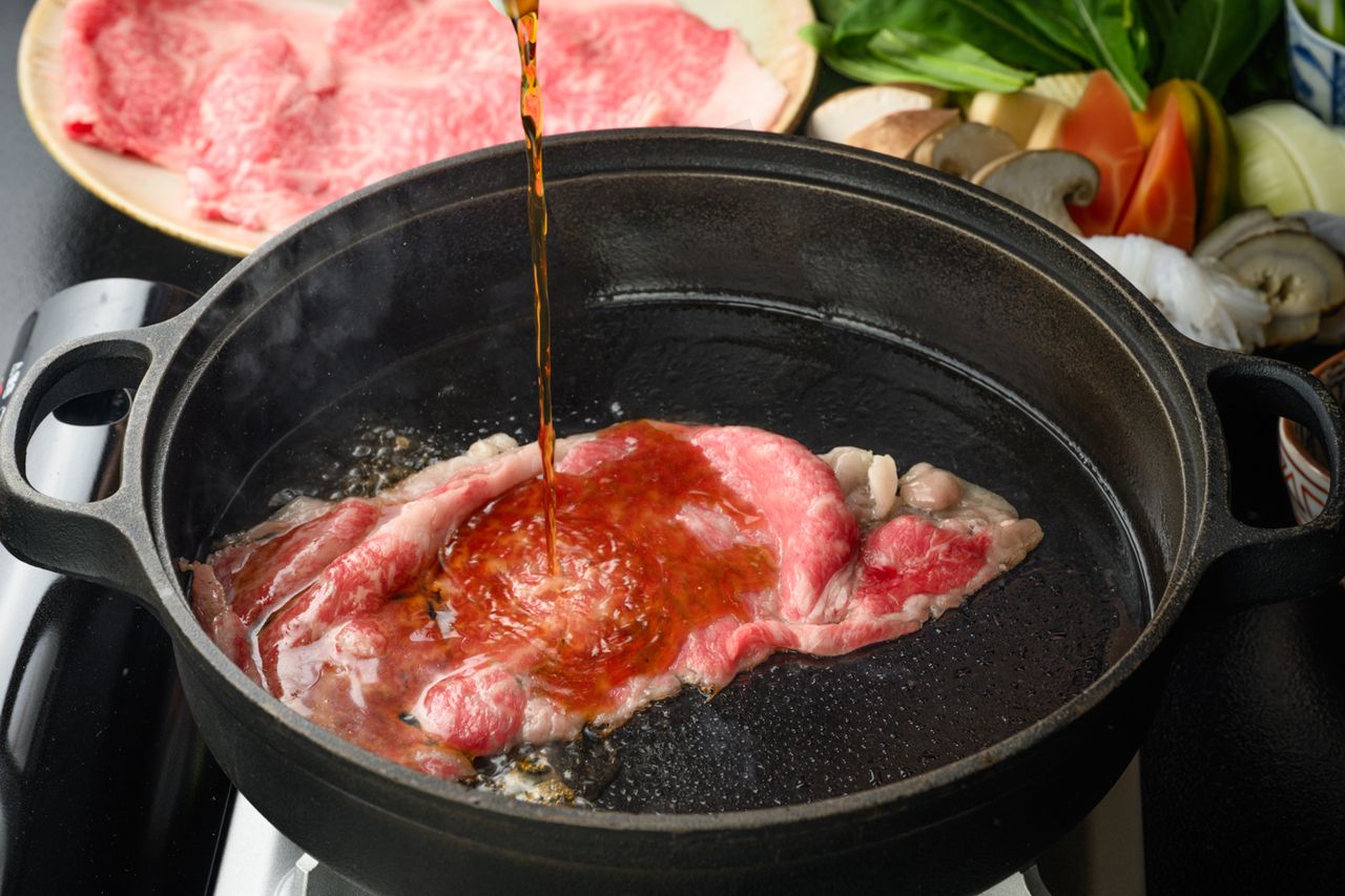 Special Lunch: Wagyu and Omi Beef Sukiyaki【180g】