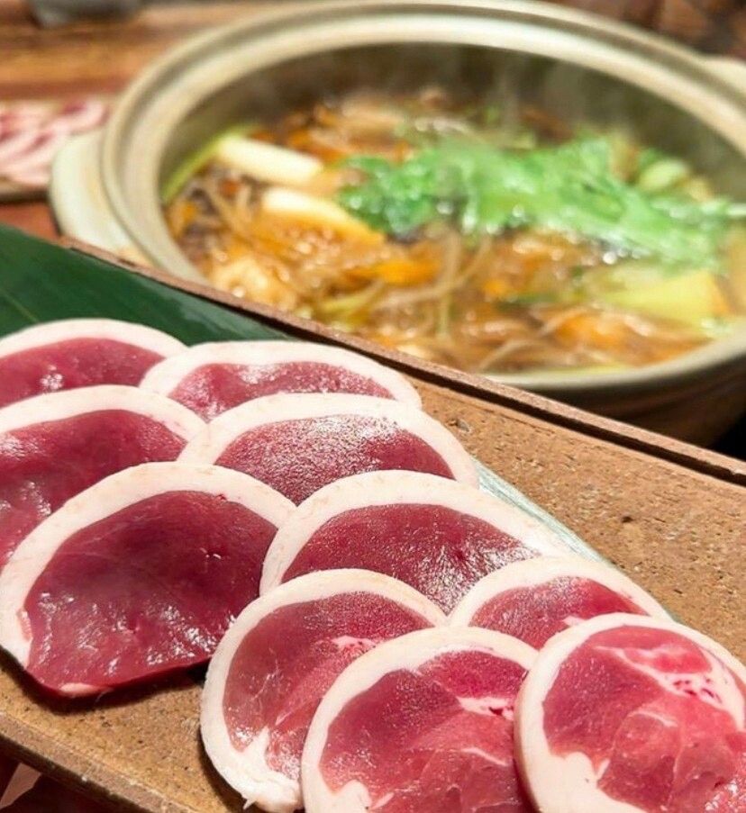 鴨鍋コース焼き鳥付