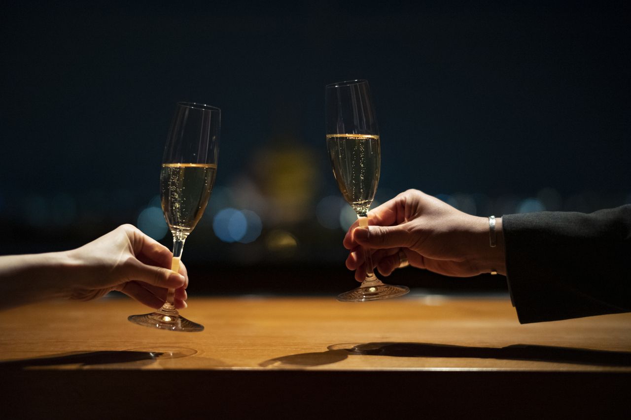 八坂 "桜" ディナーコース + ロゼシャンパーニュ（グラス）付き