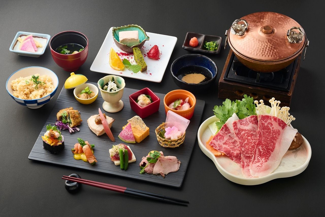 [Celebration special menu] ~Colorful~ A great value plan that includes 12 types of dishes and Yamayuri beef shabu-shabu