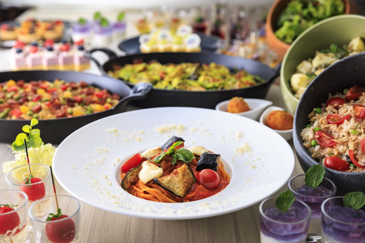 [Early Summer Half Buffet Lunch] Eggplant and Mozzarella Cheese Tomato Pasta (April 23rd - July 7th)
