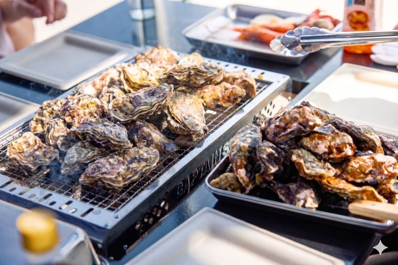 Onbeperkt oesters eten / Volwassenen en middelbare scholieren en ouder (80 minuten op weekdagen / 70 minuten in het weekend, op feestdagen en speciale dagen)
