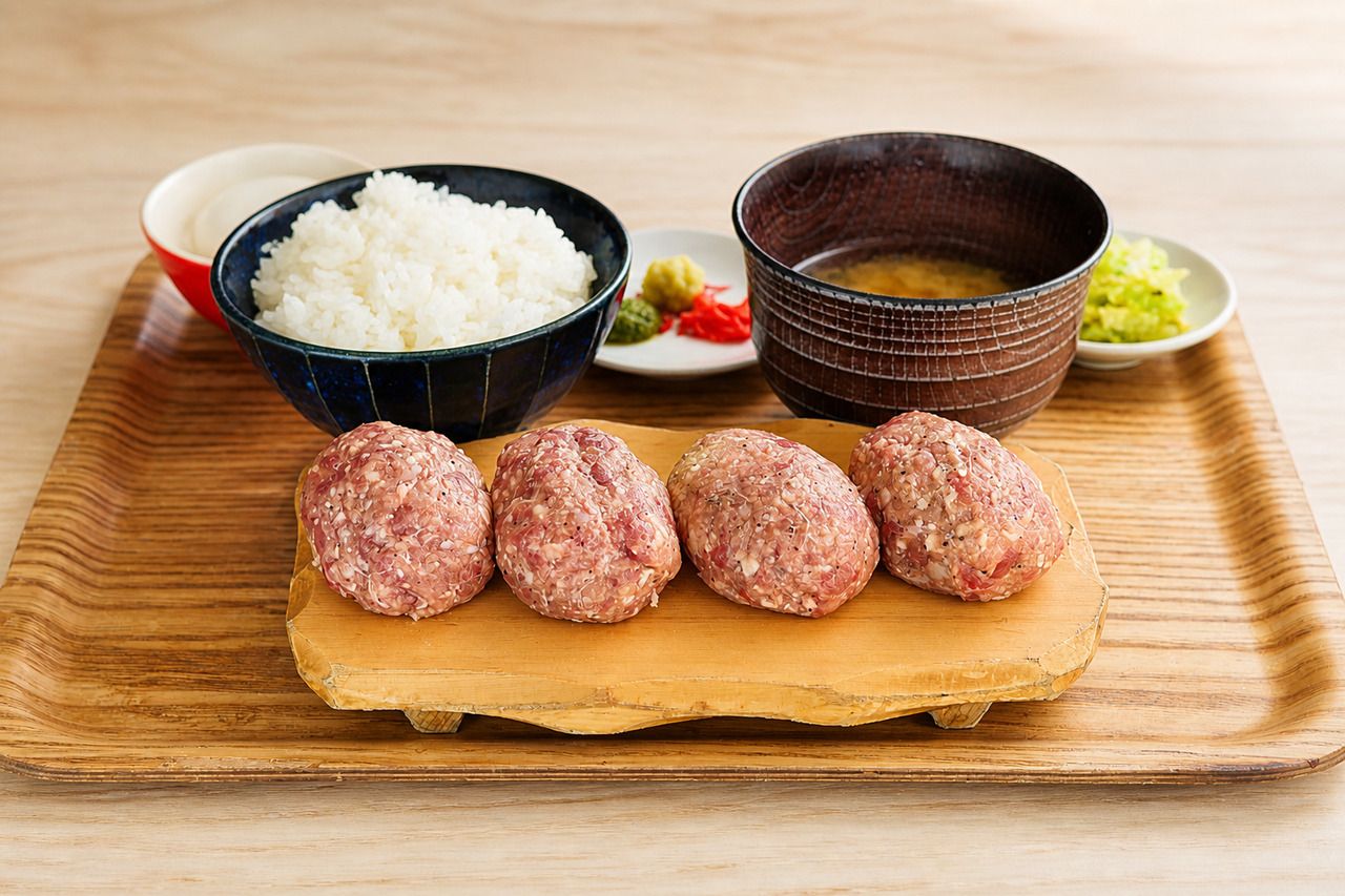 蝦夷鹿ハンバーグ定食