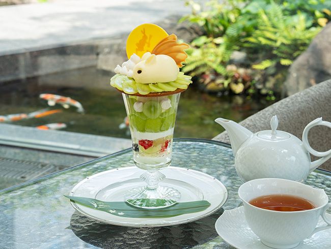 [Only 10 servings per day] Shine Muscat Moon Viewing Parfait (includes one drink)