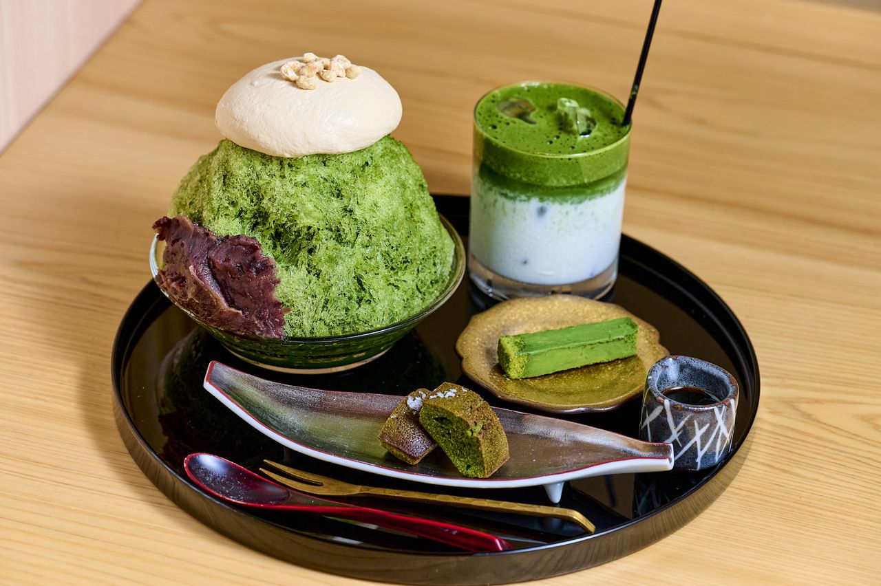 Set tout en matcha : matcha concentré