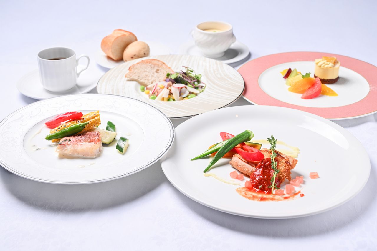 ランチコース　セゾン　選べる前菜/スープ・魚料理・肉料理・デザート　全4品+選べる乾杯１ドリンク