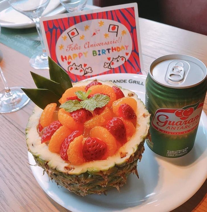 アニバーサリープレート(ガラナパンチ) 写真付きメッセージカードプレゼント