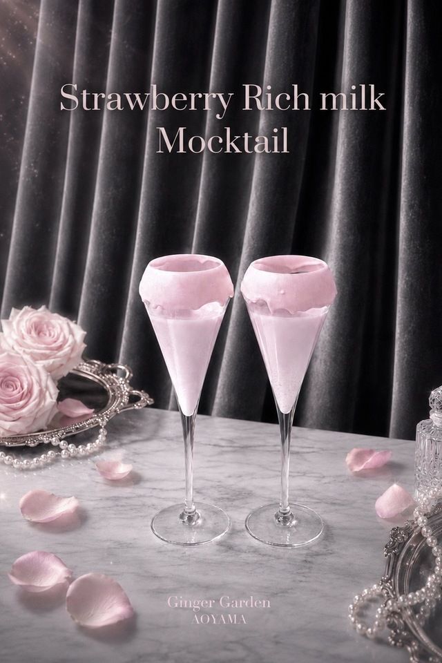 ♡モクテル付き♡Black & Pink afternoon tea
