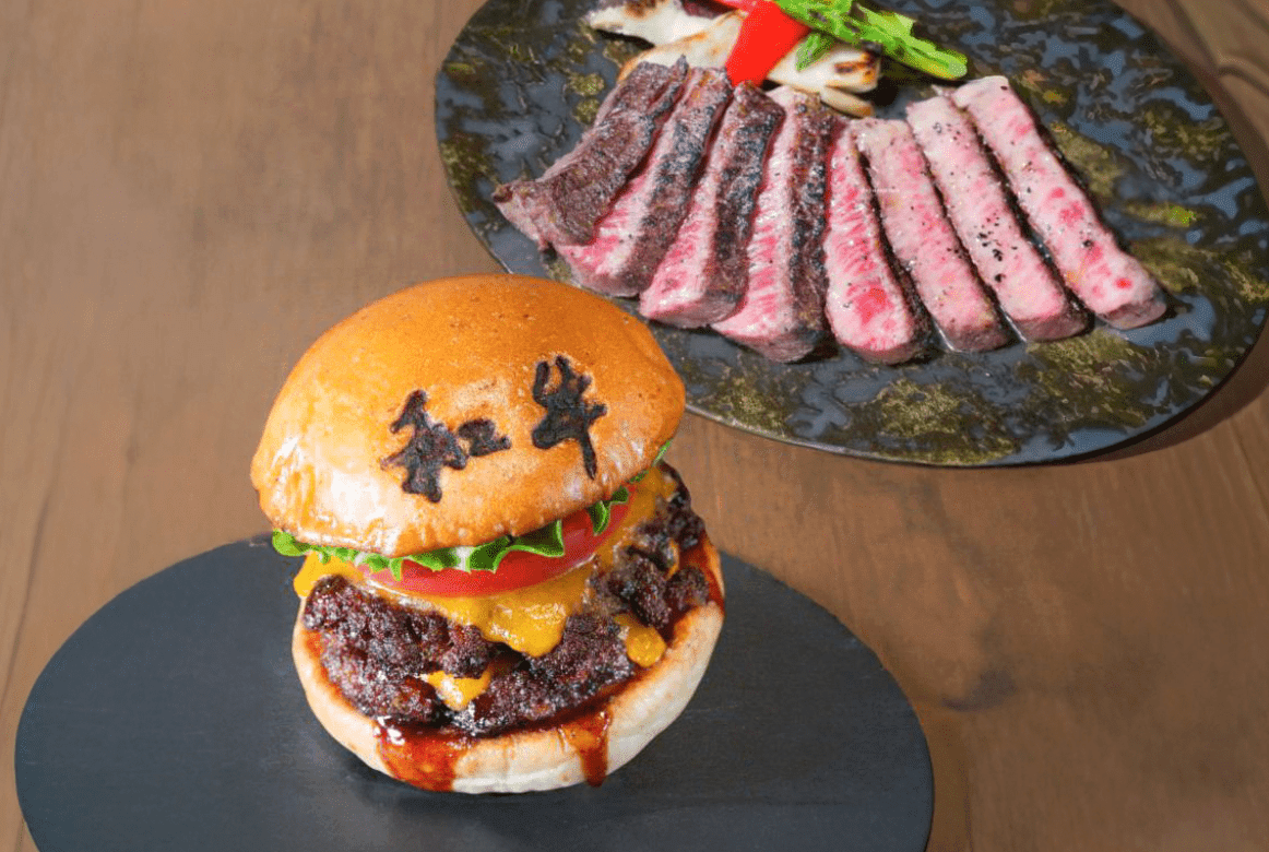 Wagyu Steak & Hamburger (Halal Vegan Gluten free) Arashiyama