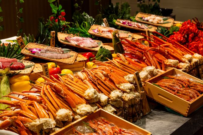 海鮮 鮨食べ放題 かに村 上野本店