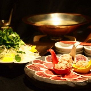 Enjoy Juro Sada's famous Kyoto duck shabu-shabu and grilled skewers + dessert course