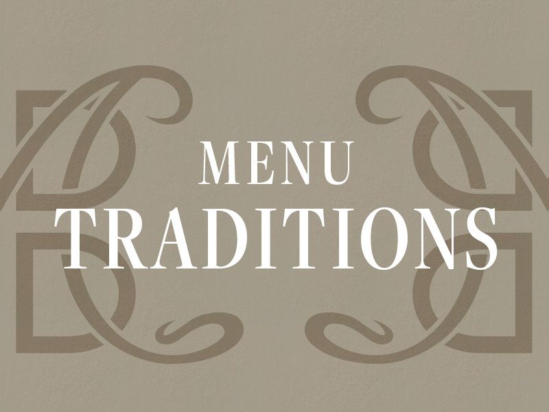 [Dinner] MENU TRADITIONS （ワゴンなし）