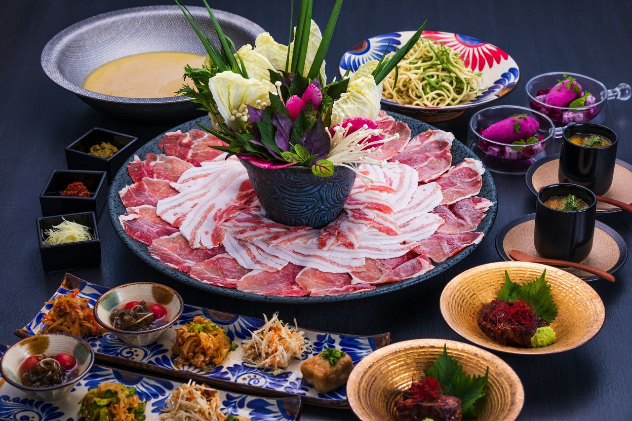 【ディナー】あぐー豚のしゃぶしゃぶコース