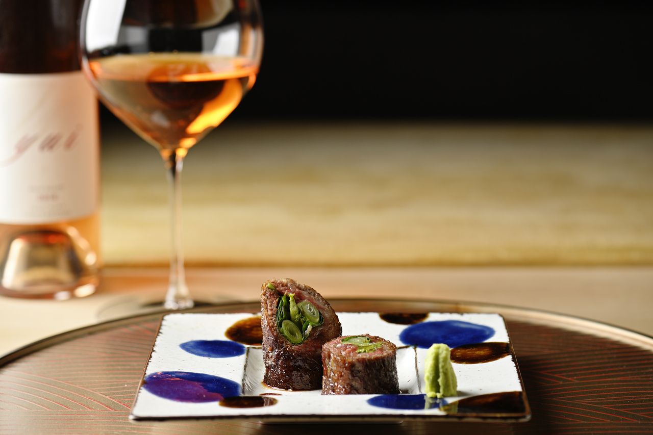 銀座 kappou ukai ”肉匠”・ランチコース　＋【ランチ】シャンパン付ワインセット 