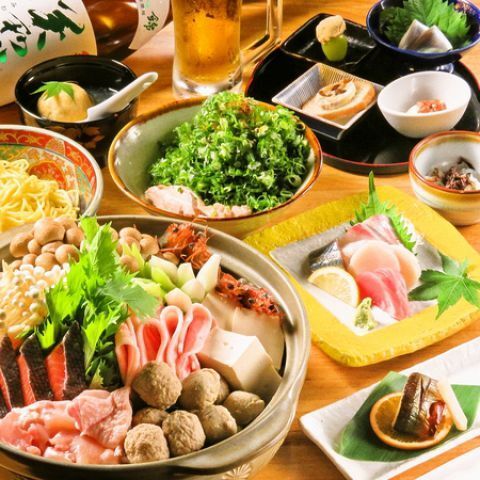 豪華お刺身!酒肴盛り!!葱まみれ!贅沢宴会7700円パック【120分飲み放題付き】全8品