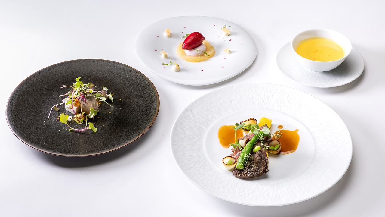 【グレースランチ】旬の味覚を満喫！選べるメイン1品を含む全5品～WEB予約特典・乾杯ドリンク付き～