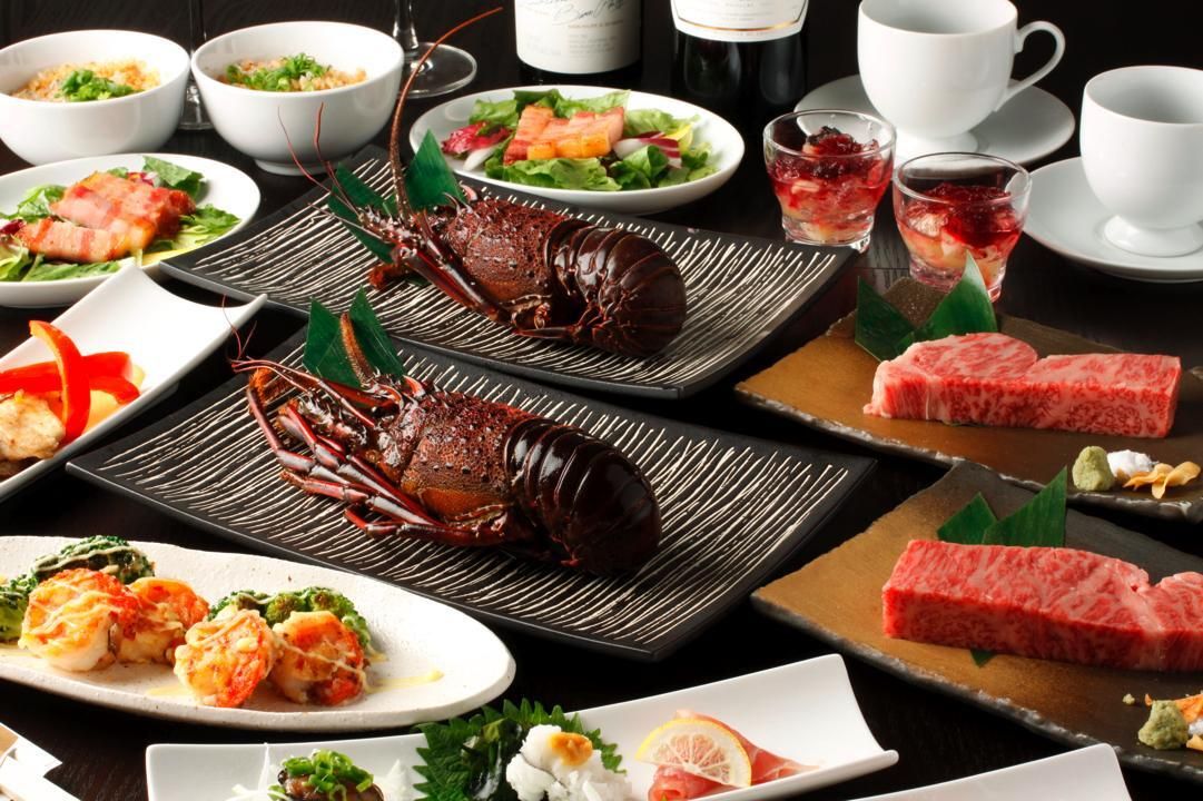 Menu sélectionné : bœuf Wagyu noir & homard d’Ise