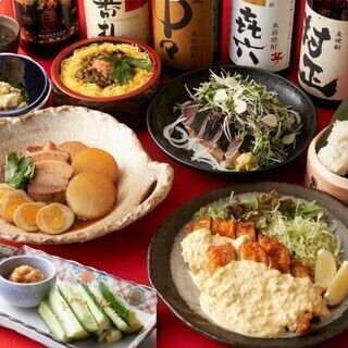ボリューム◎うまかもんコース　【2H飲み放題付】8品4,500円（税込）