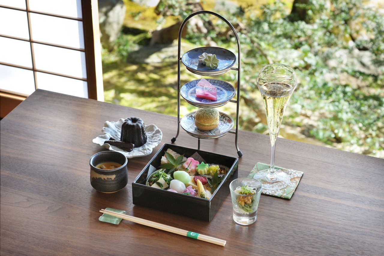 ◆シャンパン・オリジナル抹茶付き◆ 「和のアフタヌーンティー」 平日限定