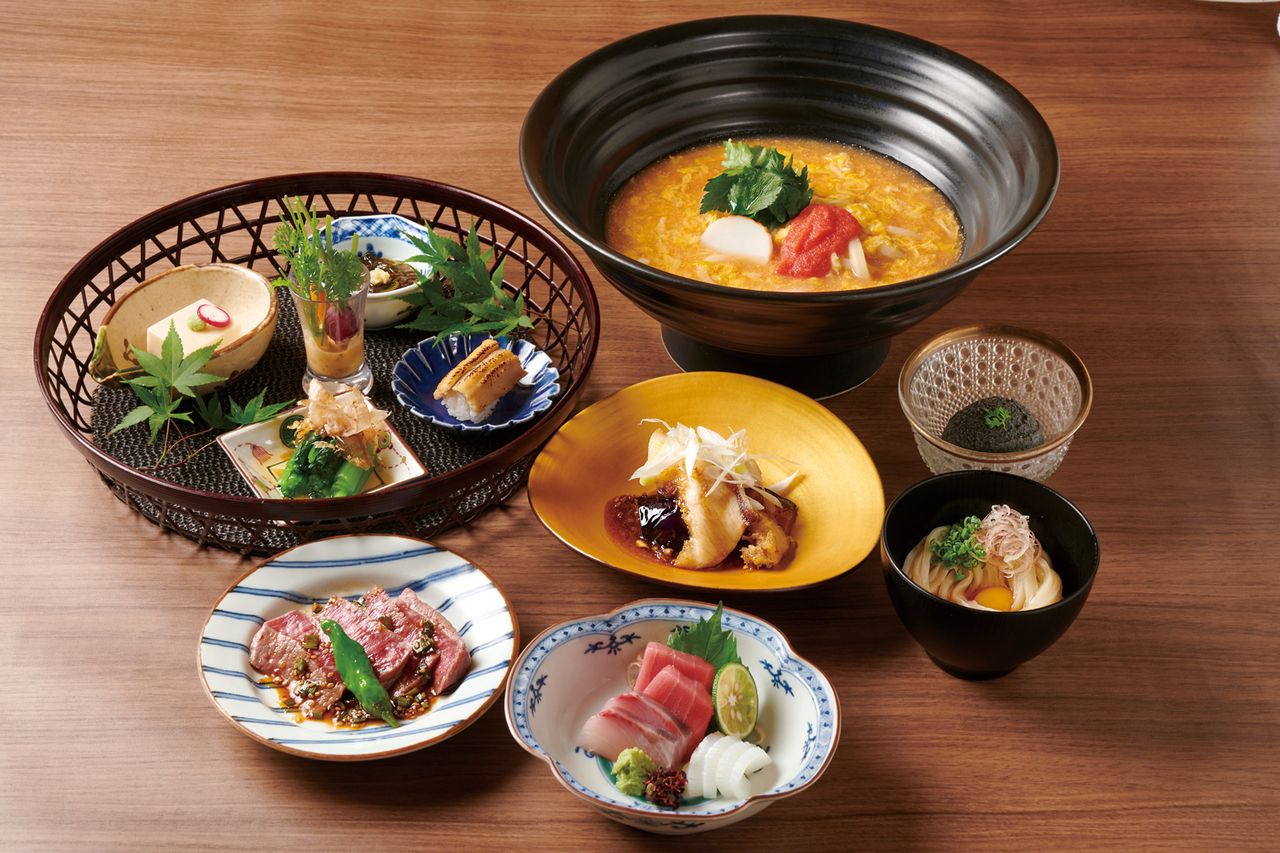 特選おうどんの会席（6,000円）