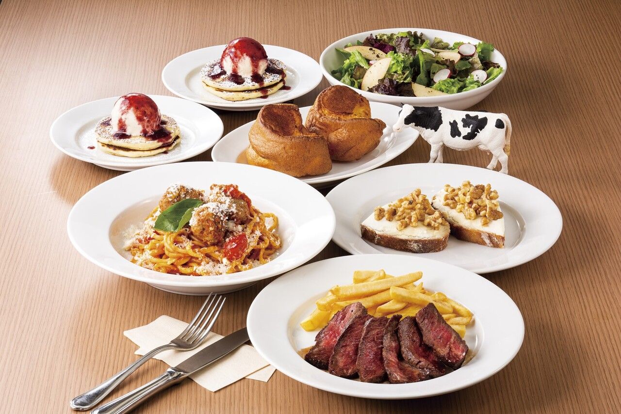 [Popular menu course 3,300 yen] All 6 dishes of salad, pasta, steak, and dessert where you can enjoy homemade ricotta cheese