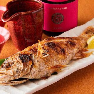 【月（つき）コース】高級魚「のどぐろ」が堪能できるコース（全7品）6000円宴会・デートに、2時間スタンダード飲み放題付※お正月別館でのご案内になります
