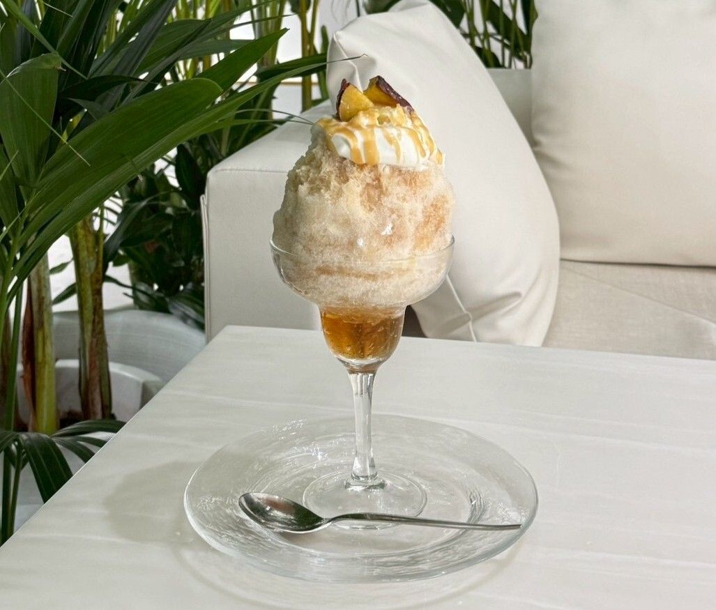 Roasted Sweet Potato Shaved Ice (Yaki-imo Kakigori)