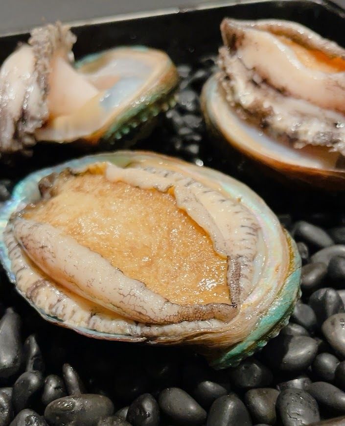 おまかせコース+魚料理を「国産蝦夷アワビ」にアップグレード