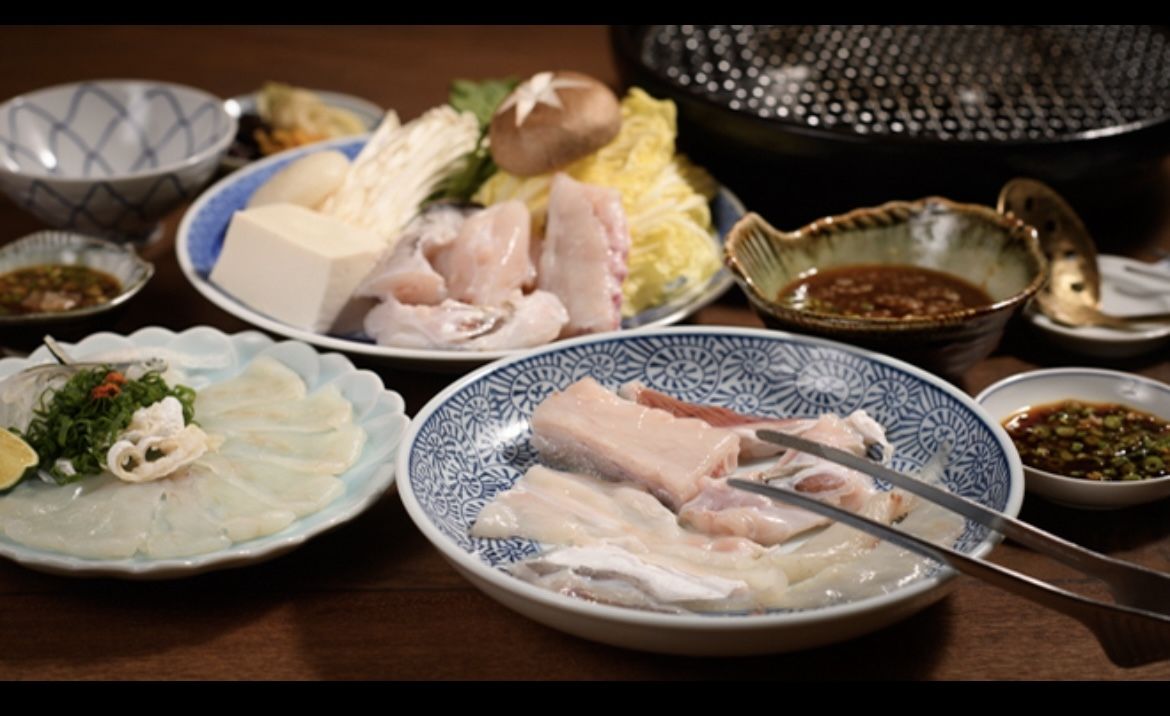 Recommended course: Monday: Tessa, grilled pufferfish, tecchiri, etc.