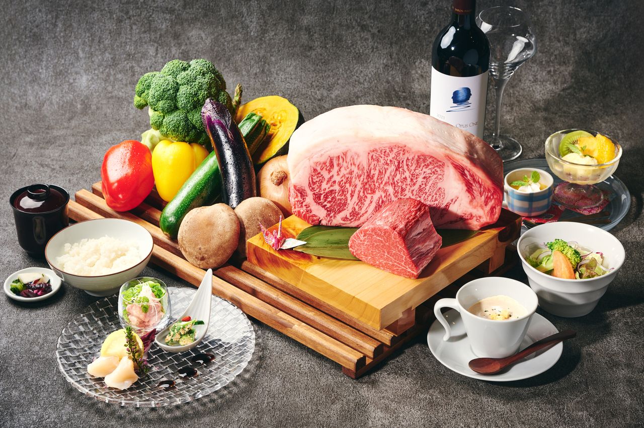 ~ Shijho Course ~ A nine-item course including Kyosai-en specially selected Kuroge Wagyu beef fillet steak (100g)