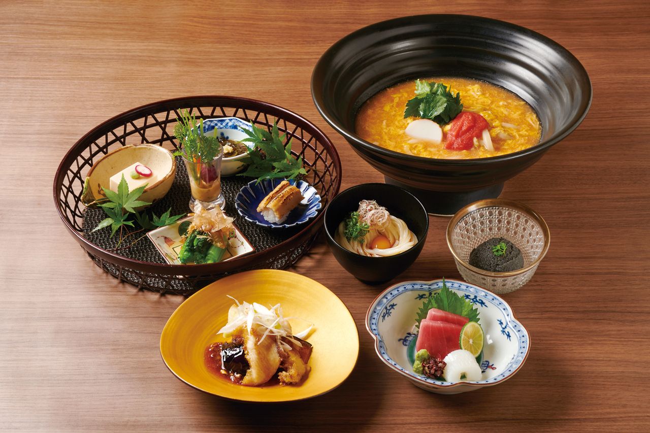 Welcome Drink and Udon Kaiseki Course￥5,000