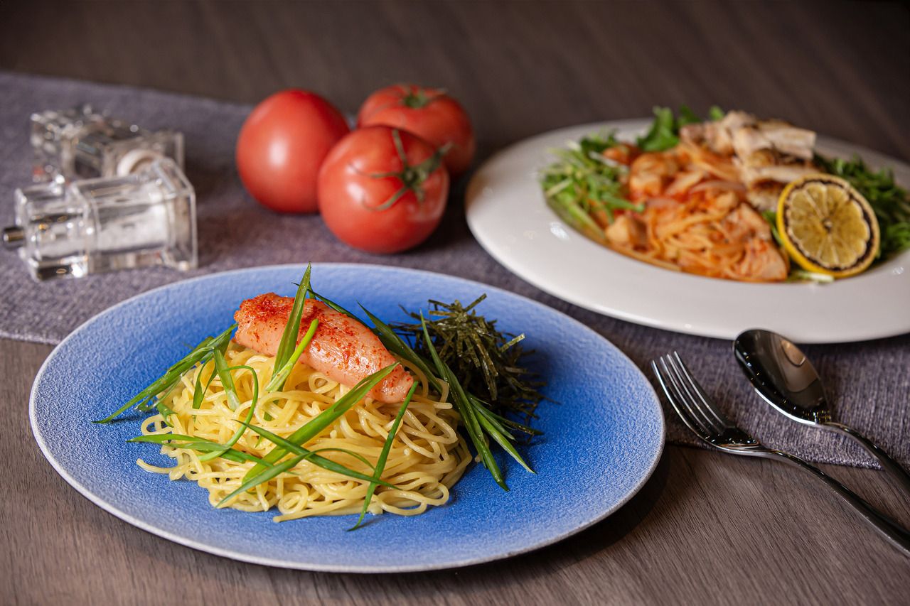  Hakata mentaiko and Hakata medium green onion　Pasta Lunch 