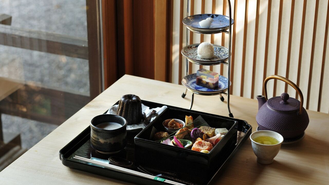 ◆シャンパン・オリジナル抹茶付き◆ 「和のアフタヌーンティー」 （土日祝）