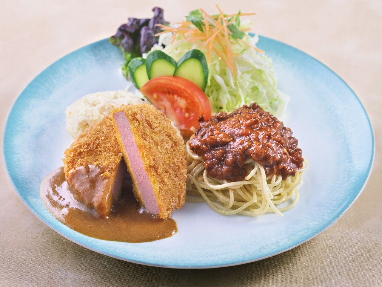 【長崎美食】蔬菜炸肉排與土耳其米飯