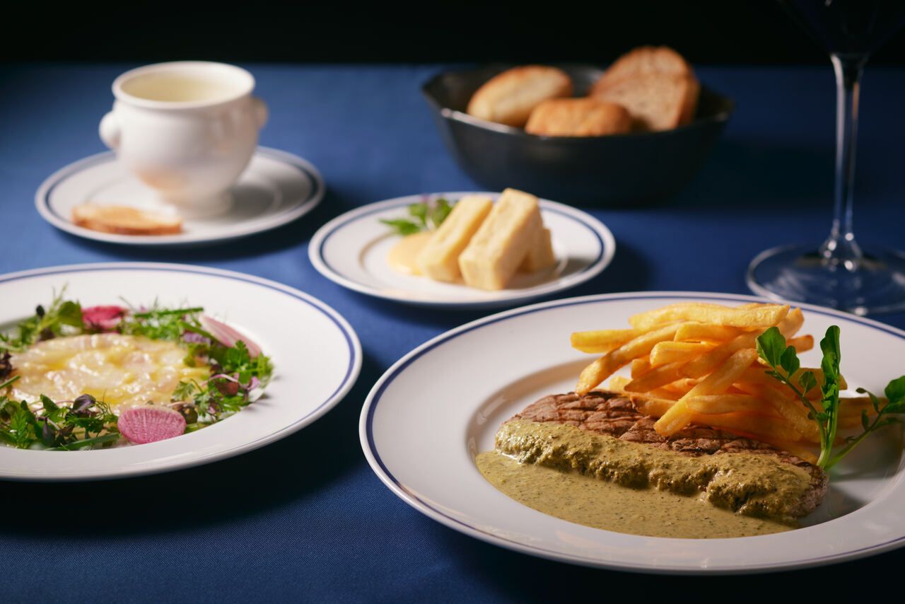【Dinner Course】4 courses: Amuse‑bouche, mini pie en croûte, appetizer, main course