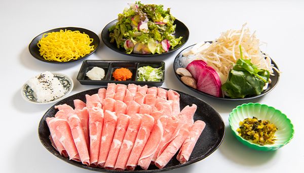 New Ginjo Lamb Shabu G Course: All-you-can-eat and all-you-can-drink (2 hours) [Lamb & Yonezawa brand pork shabu-shabu]
