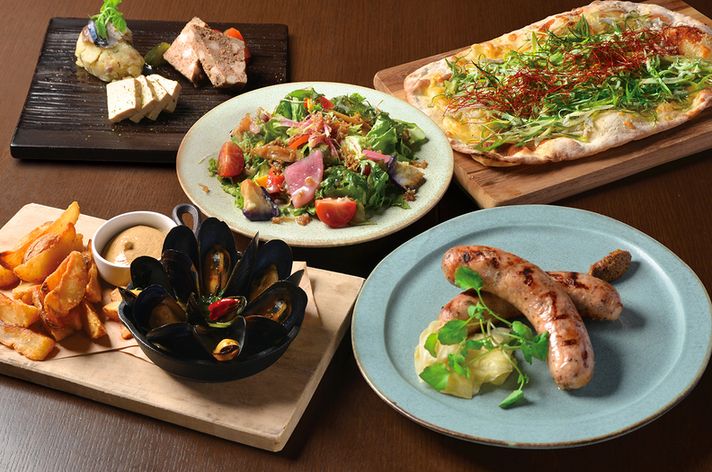 ≪12/1から≫【昼飲みでもオススメ♪】　「麦宵コース」大皿全5品8種＋2時間飲み放題 5,800円