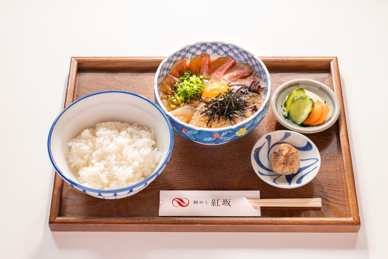 Hakuju Ume, a sea bream rice dish from Benizaka