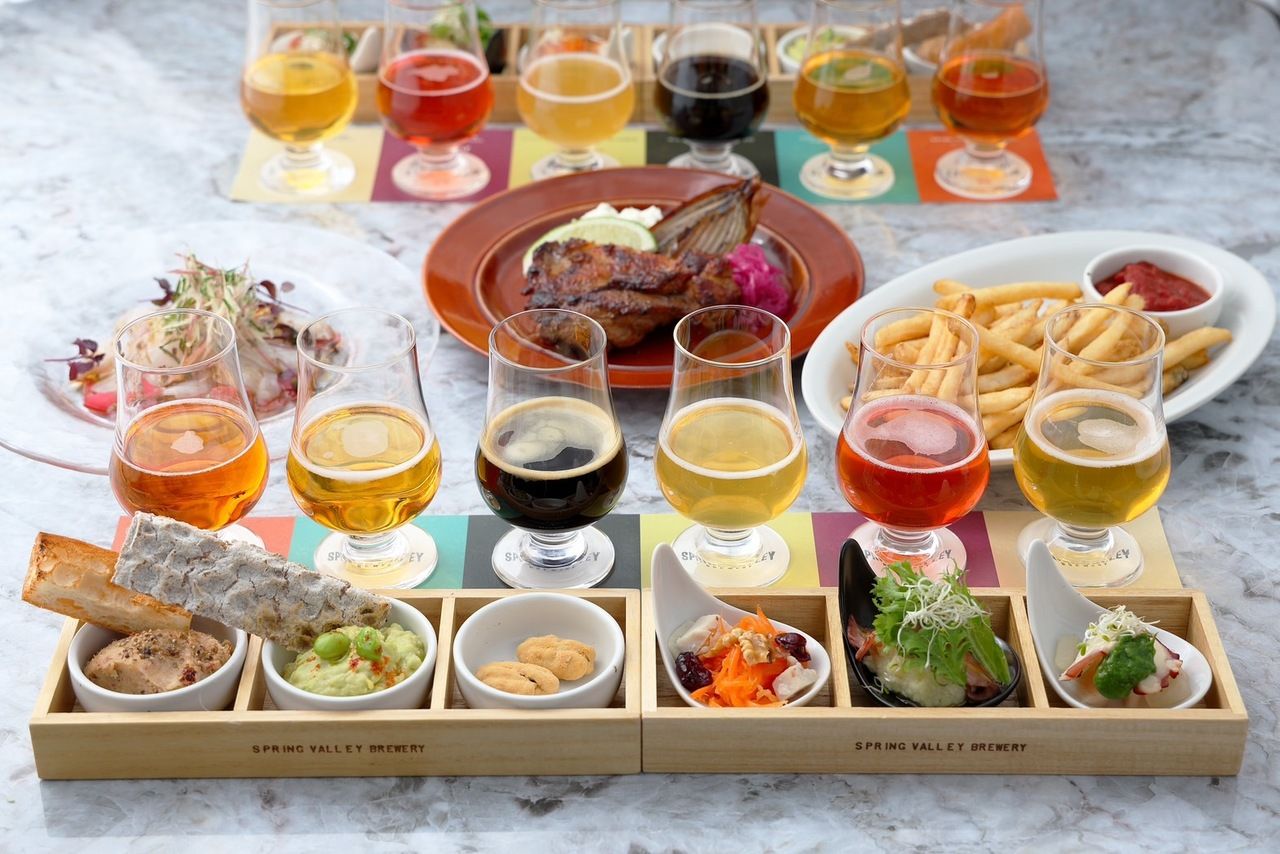 【飲み放題！土日祝ランチ限定】「LUNCH TAPAS COURSE」ビアフライト6種+定番ビール8種フリーフロー2時間付 5,500円