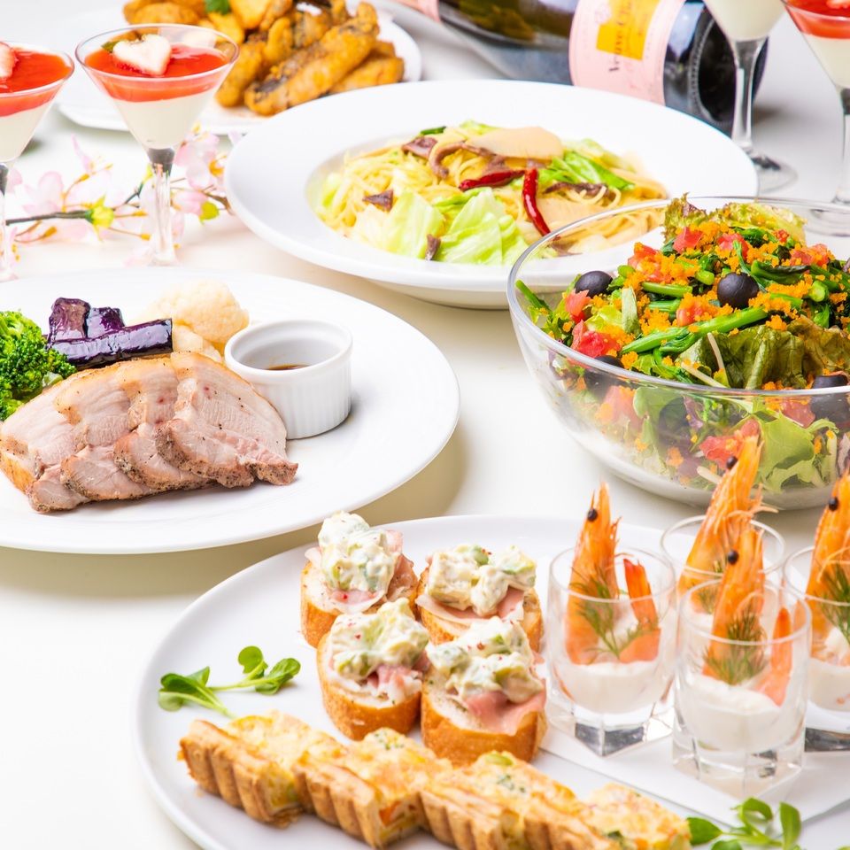 【SPRING COURSE】～カラオケ個室～カジュアルコース2時間/料理8品/5,600円（税込）