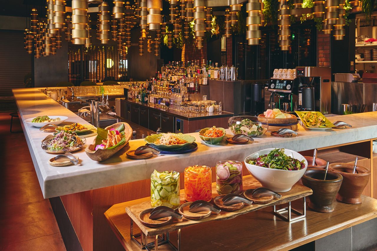 【Lunch Buffet】前菜＆サラダなど13種贅沢ビュッフェ＋お米料理+1ドリンク付3500