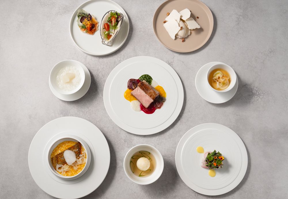 Okayu Terrace's Spring Full Course (9 dishes in total)