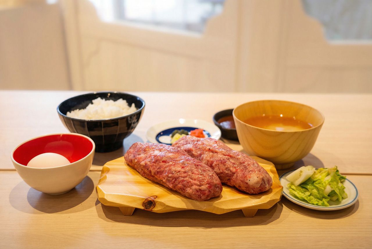  WAGYUハンバーグ定食 (140g ×2個）