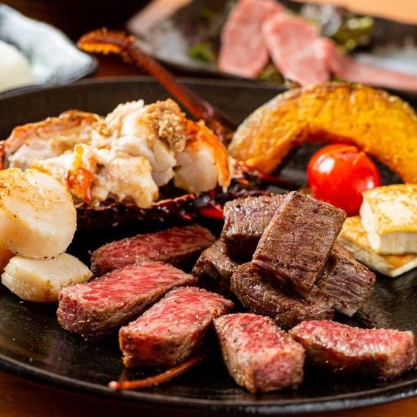 Lobster, scallops, and   Premium Fillet  120g[Special Steak Course]
