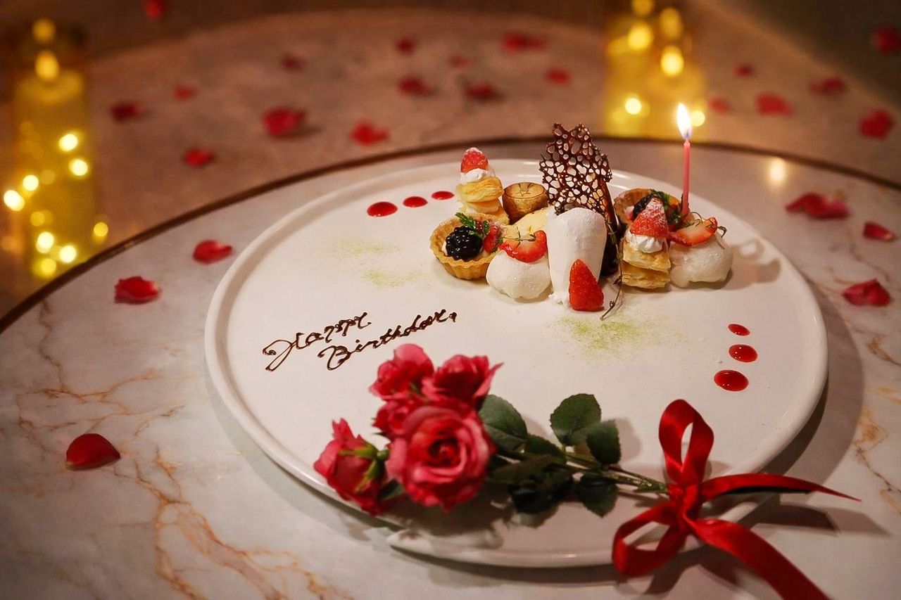 4月16日～【ローズ】　フラワー記念日プレート（Anniversary plate）