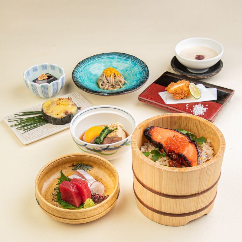 ★個室確約 ★【彩羽-Iroha-】からすみ蕎麦や黒毛和牛のすき煮など　会席全9品　2時間飲み放題付　総額7,500円